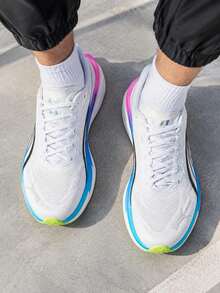 Puma 男士 Deviate-NITRO-4 休閒競賽緩震運動跑步鞋 312123-10 - 312123-10 - 查看 3
