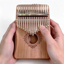 1pc 17-Key Ergonomic Kalimba Thumb Piano, Made Of Rosewood And Steel, Easy To Learn And Play Mbira, Comes With Engraved Notes And Tuning Hammer - Perfect Gift For Beginners To Professionals - Multicolor - View 14