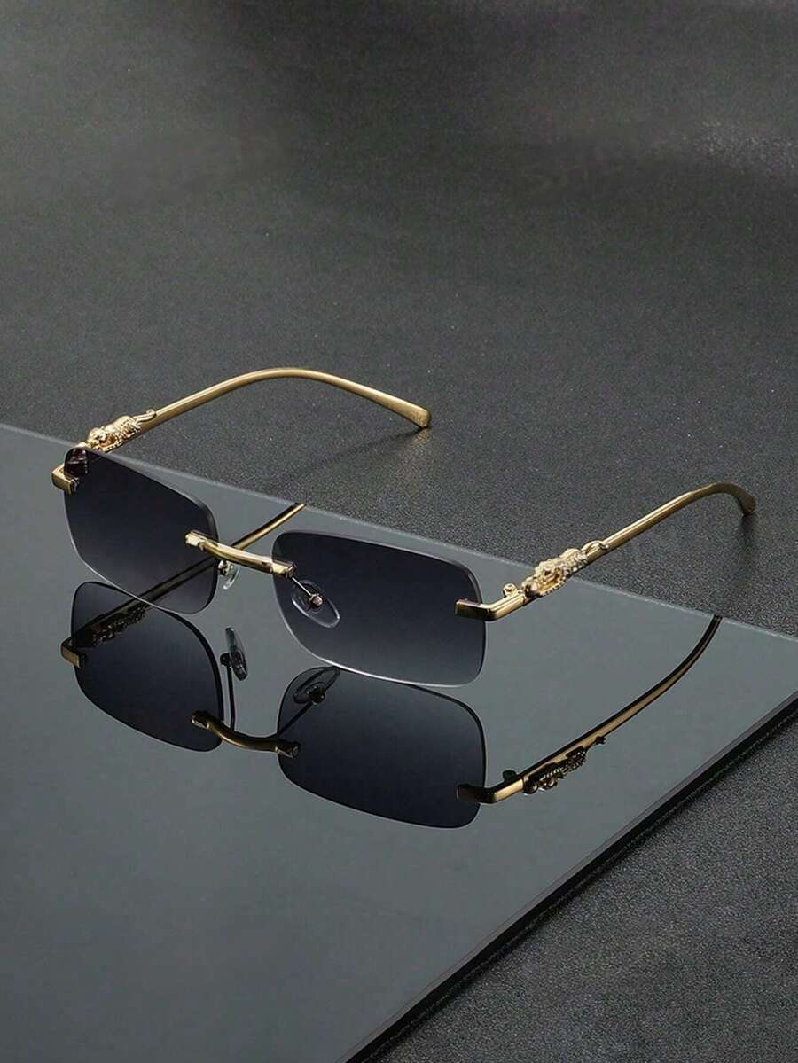 [H0YN] Brand Design Fashion Rimless High-End Glasses, Suitable For All Seasons, Elegant High-End Unisex Glasses, Fashion Gift - Fashion Accessory - Multicolor - View 1