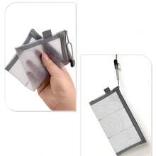 3-Slot Mesh Storage Bag, Layered Mesh Pouch With Zipper For Earphones, Lipstick, Charger, ID Card, Bank Card - Multicolor - View 3