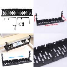 No Drill Cable Tray With Clamp Under Desk Cable Management Tray Wire Management - View 3