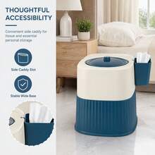 Portable Bedside Toilet With Lid Detachable Inner Bucket - View 6