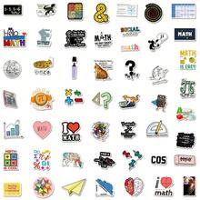 50PCS Geometric Math Symbol Theme Graffiti Decorative Stickers, Fun Personalized Style, Suitable For Helmet Decoration, Car Decoration, Party Decoration, Office Decoration, Label Stickers, Laptop, Water Bottle Stickers, Fashion Decoration - Mathematics - View 10