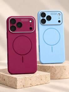 Casing Ponsel Magnetik Jendela Besar Cair ini Terbuat dari Permukaan Keras dan Memiliki Sifat Anti Gores, Tahan Lama, dan Awet, serta Kemampuan Peredam Guncangan yang Sangat Baik. Produk ini Merupakan Pilihan Hadiah yang Ideal dan Kompatibel dengan Model 15, 16, 17, dan 18 (Termasuk Versi Pro dan Pro Max). - Merah ceri - View 2