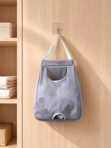 1pc Plastic Bag Storage Mesh Bag, Suitable For Kitchen, Behind Door Storage, Kitchen Organization, Kitchen Essentials, Kitchen Accessories, Bathroom Accessories, Home Kitchen Tools, Kitchen Decor, Plastic Bag Dispenser - Multicolor - View 7