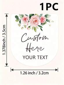 Custom Fresh Floral Hand Sanitizer Bottle Decorative Stickers, Custom Hand Sanitizer Label Stickers, Suitable For Graduation, Wedding, Bridal Shower, Holiday Party, Baptism, Halloween, Christmas, No Hand Sanitizer Included - Multicolor - View 12