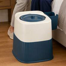 Portable Bedside Toilet With Lid Detachable Inner Bucket - View 1