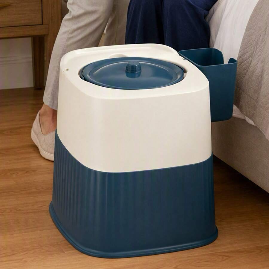 Portable Bedside Toilet With Lid Detachable Inner Bucket - View 1