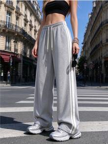 Women's Long Pants, 2 Colors Available, Suitable For Outdoor Travel, Daily Commute, Street Photography, Outfit Gift For Girlfriend And Best Friend - Grey - View 2