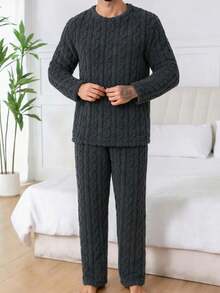 Men Loungewear Sets - Black - View 6
