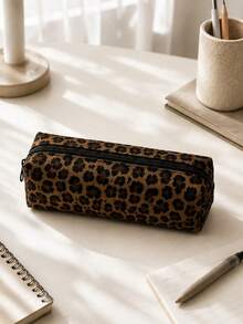 New Brown Patterned Makeup Bag | French Print Travel Organizer | Travel Essentials | Pool Must-Have | Toiletry Bag | Pool Storage Bag | Mother's Day Gift | Teacher's Day Gift | Suitable For Moms, Teachers, Friends And Nurses | Home Essentials | Graduation Gift | Easy To Clean Design | Portable Makeup Bag - Multicolor - View 10