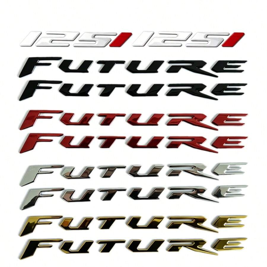 New 1Pair Motorcycle Soft Sticker Decels Logo For Future 125i - A - View 1