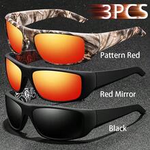 WSZ 3PCSFashion Sport Glasses Available In Multiple Color With Classic Camouflage Pattern On The Inside Are An Ideal Choice For Various Outdoor Activities - 3PCSF55-5 - View 17