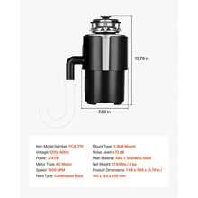 Garbage Disposals & Parts - Negro 3/4HP - View 11