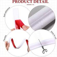 1pc Self Adhesive Embossed Soft Trim Strip, Peel And Stick Decorative Molding For Home Interior Wall Cabinet And Door Frame Deco, No Drill Easy Apply, Cuttable For Custom Interior Decor Use - A - View 7