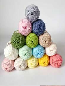 3pcs/150g Assorted Color Yarn Set, Christmas DIY Craft Creative Gift, Suitable For Crochet Hats, Clothes, Scarves, Blankets, Gloves And Small Craft Projects, As Well As Jewelry Making DIY Material Kit - Yarn Kit - View 3
