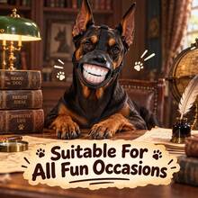 This Fun Dog Muzzle Made Of Adjustable Silicone Material, Suitable For Halloween, Social Media And Dog Photography, Is A Playful Accessory For Pets, Effectively Prevents Dog Barking, Suitable For Small, Medium And Large Dogs. - Black and White - View 3