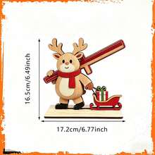 3pcs Wooden Cute Snowman Tissue Box Covers, Wooden Holiday Table Decor, Kitchen Counter, Dining Table And Winter Home Decor, Christmas Decoration, New Style - Multicolor - View 3