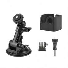 Car Suction Cup Camera Mount, Adjustable 1/4'' Screw Vacuum Suction Holder For Windshield & Window, Universal Action Camera Bracket, Multi-Angle Shooting For Car Video Recording, Camera Not Included, Max Load 0.5kg - View 9