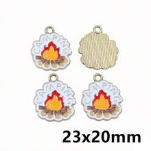 10pcs Outdoor Camping Series Enamel Pendants Tent Campfire Map Compass Charms DIY For Jewelry Making Accessories - Camping Series - View 4