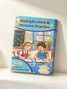 Student Multiplication And Division Specialized Practice Book, Children's Multiplication And Division Practice Book, Elementary School Math Specialized Training, 48 Pages Of Fun Exercises, Multiplication Tables And Division Operations, After-School Home Practice, Improve Calculation Ability, Elementary School Math Enlightenment Workbook, Math Enlightenment Practice Book, Useful Teaching Tool For Home Homework Tutoring. Learning Supplies, New Year Gift, Birthday Gift - Multicolor - View 6