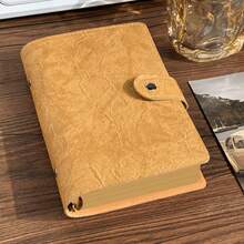 A6 Kraft Paper Notebook, Highly Attractive INS Style Loose-Leaf Detachable Notebook, Soft Cover Portable Planner, Study Note-Taking Supplies - Multicolor - View 13
