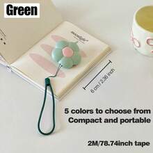 1pc Cute Petal Retractable Tape Measure, ABS Plastic Shell & Soft PVC Measuring Tape, One-Click Auto-Retract, With Lanyard, Portable Mini Size, Suitable For Sewing Enthusiasts, Tailors, Weight Management, Measuring Waist/Hip, Fabric And Clothing DIY Handmade Measurement Tool - Tape Measure 3 - View 16