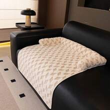 1pc Plush Pet Bed Pad, Sofa Bed, Non-Slip, Washable Sofa Protector With Cushion, Pet Furniture Cover, Suitable For Dogs And Cats - Camel - View 13