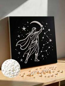 Handmade Pearl Painting Set, Moon Goddess Pearl Pattern Design, Full Set Of Hand Tools, Wall Decoration, Holiday Gifts. - A - View 1