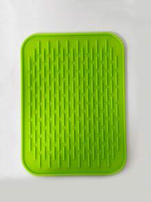 1PC Dish And Cup Drainage Mat, Kitchen Silicone Heat Resistant Pot Mat, Non Slip Mat, Kitchen Dining Table Anti Scalding Mat, Fruit Plate And Tableware Mat, Kitchen Small Tools - Multicolor - View 14