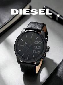 Diesel DZ4216 Men's All Black Chronograph Watch, Large Black Tone Case With Dark Dial, Avant-Garde Masculine Style, Suitable For Urban Men's Outfit - Black - View 1