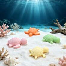 4-Cavity DIY Crystal Resin Turtle Series Silicone Mold, Turtle Keychain Backpack Charm Jewelry Accessory Mold - Turtle Mold - View 3