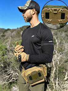 Portable Tactical Vest Chest Rig Phone Holder For Fast Photo Foldable MOLLE Mount Phone Panel For Men Women Mini Chest Phone For Running Vlog Cosplay Hiking Workout Equipment Room Home Decor Gym Clothes Hiking Camping Camping Essentials Accessories - Multicolor - View 11