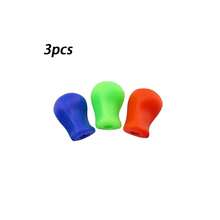 3 buah Pegangan Pensil Ergonomis, Alat Bantu Menulis Universal untuk Pengguna Tangan Kanan dan Kiri, Perlengkapan Sekolah Berwarna-warni - beraneka warna - View 9