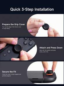 Jemdura Soft Silicone Thumb Grips (2pcs) For Switch/NS2 Joy-Con And Pro Controllers - Anti-Slip, Anti-Sweat Design, Enhanced Grip And Control; Soft And Durable; Available In 3 Colors And Styles - Ideal Gaming Accessory - View 8