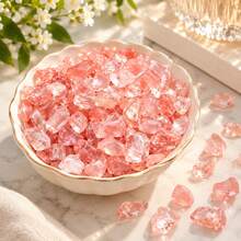 Watermelon Red Crushed Stones, Suitable For Fish Tank, Aquarium, Vase Filler, Jewelry Making, DIY Crafts, Holiday Birthday Gifts - Red - View 7