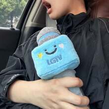 PAKRYS Plush Microphone Car Seat Belt Cover, Cute Soft Stuffed Seatbelt Shoulder Pad, Comfort Cushion Protector For Kids Adults, Universal Vehicle Interior Decor Accessory - Multiple Styles - View 5