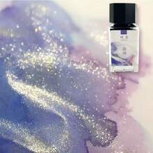 1 Bottle Highly Attractive Pearlescent Glitter Ink, Fountain Pen Dip Ink, Ink For Handwritten Greeting Cards, Card Dyeing, Calligraphy, Painting, Creative Colored Ink - Square - View 23