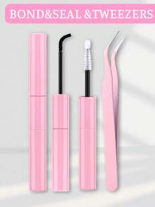 GROINNEYA 570/500Pcs D-Curl High Capacity DIY Lash Kit With Bond And Seal And Lash Applicator Tool Fake Lashes Book Mix Style Dense Lash Clusters 8-16mm Mixed Length 3D Individual Lashes SetNatural Eye Makeup,Suitable For Daily And Date Makeup - Black - View 13