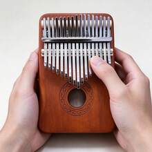 1pc 17-Key Ergonomic Kalimba Thumb Piano, Made Of Rosewood And Steel, Easy To Learn And Play Mbira, Comes With Engraved Notes And Tuning Hammer - Perfect Gift For Beginners To Professionals - Multicolor - View 13
