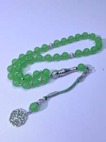 33pcs 10mm Muslim Men's Prayer Beads, High-Quality Glass Material, Middle East Best-Selling Unisex Prayer Beads - Multicolor - View 7