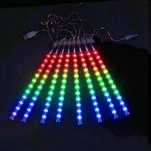 LED Meteor Shower Lights USB Powered Waterfall Lights Christmas New Year Garden Yard Wedding Party Holiday Decoration Lights - USB Meteor Shower Light - View 11