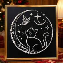 Pearl Painting Set, 7.8X7.8 Inches, Suitable For Adults And Beginners, Contains Pearl Beads, Holiday Wall Decoration, Home Decoration, With Inner Frame - Sets - View 5