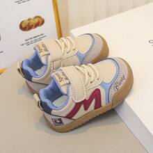 Kids' Spring/Autumn Soft Sole Sports Shoes, Boys' And Girls' Style Casual Sneakers With Hook And Loop Closure - Baby Blue - View 4