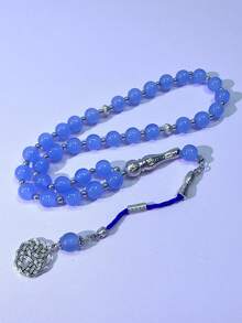 33pcs 10mm Muslim Men's Prayer Beads, High-Quality Glass Material, Middle East Best-Selling Unisex Prayer Beads - Multicolor - View 9