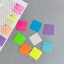 120pcs Transparent Sticky Notes, 6 Packs Random Color PET Self-Adhesive Index Tabs, For Reading Marking, Book Annotation, Office And Study Supplies - one-size - View 4