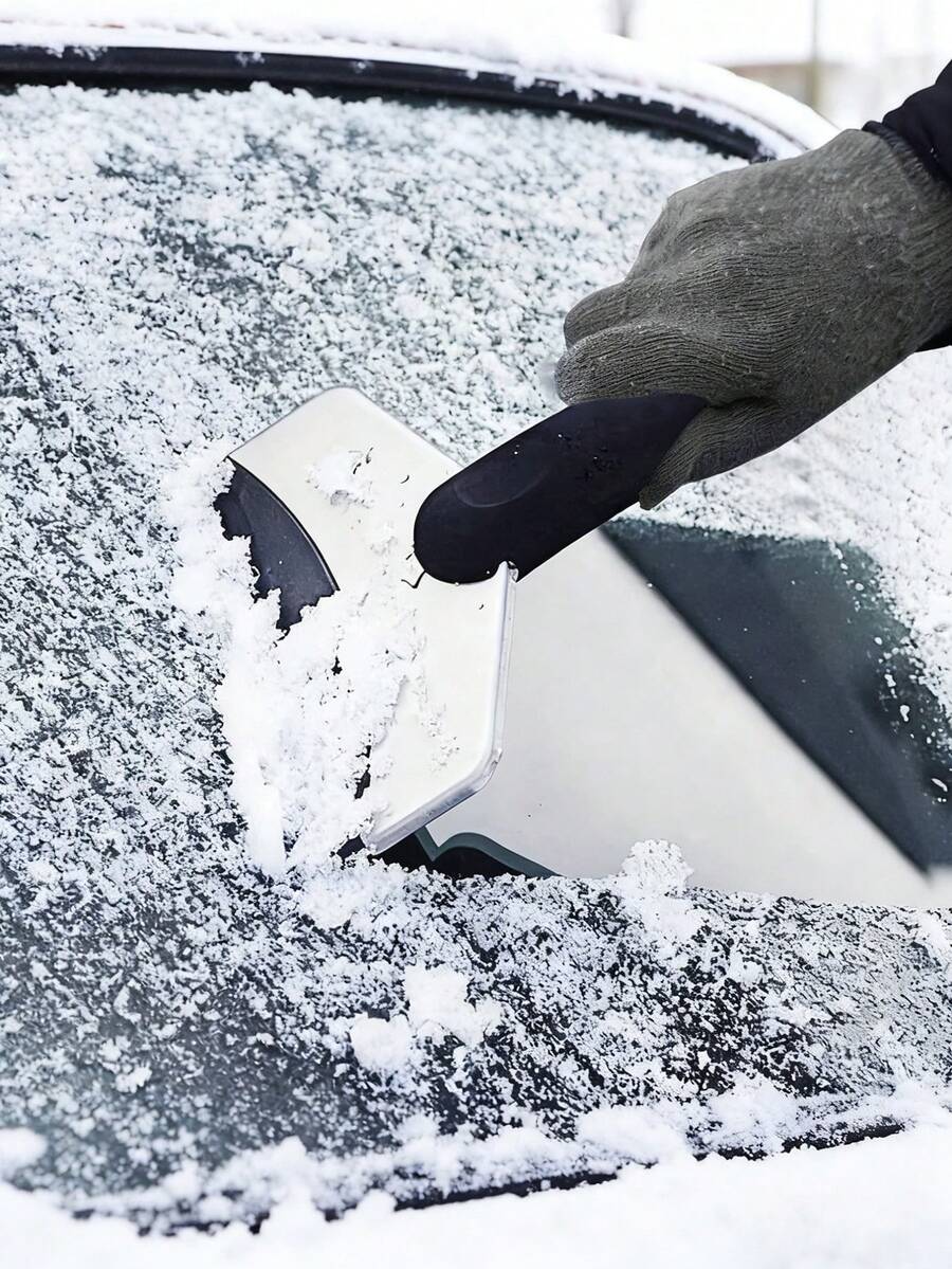 1PC Car Ice Scraper, Windshield Snow And Frost Remover, Winter Snow Shovel With Scratch-Resistant Design For Cars, SUVs And Trucks, Car Winter Accessories