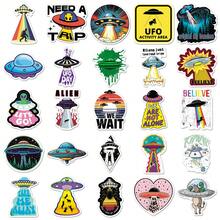 50 st söta UFO-klistermärken, olika motiv, pappersmaterial, för bärbara datorer, telefoner, anteckningsböcker och musikinstrument - Multifärgad - Visa 4
