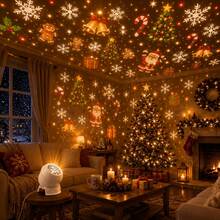1pc USB Christmas Projection Light, Supports 360° Rotation, Multiple Dynamic Patterns, Creates Unique Atmosphere, Suitable For Christmas, Valentine's Day, Birthday, Bedroom Decoration Or Camping Atmosphere - Christmas Projector Light - View 7