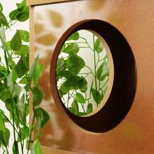 175cm Tree Design Cat Tree, Cat Tree With Detachable Artificial Leaves, 2 Cat Caves, 2 Platforms, Sisal Scratching Posts, Soft Cushion, Cat Furniture For Multiple Cats, Brown/Green - Green - View 5
